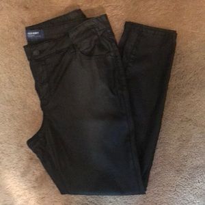 Old Navy Mid Rise Coated Black Denim Jeans